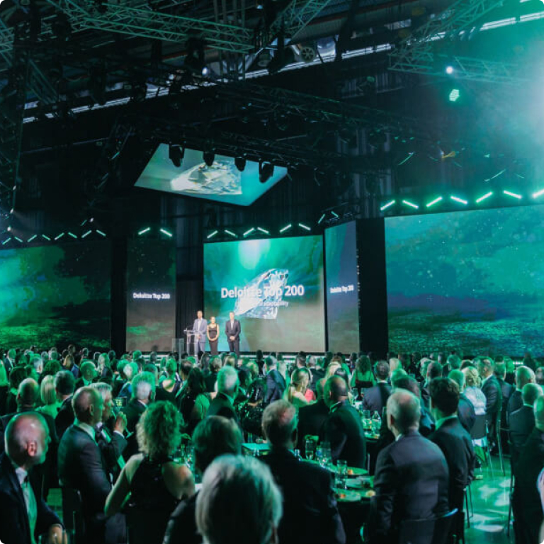 Photo of the Deloitte Awards ceremony